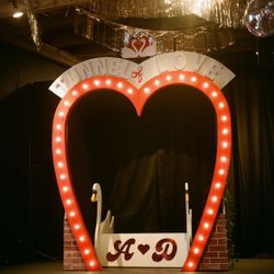 Handmade Heart-Shaped Wedding Arch (Light-Up!)  Make your special day extra memorable with this one-of-a-kind, handcrafted wedding arch!