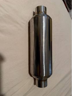 Glass pack muffler 2 inch wide 14 inch long