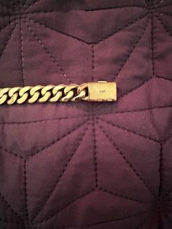 14K Gold Plated Cuban Link Bracelet