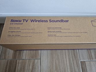 Roku WIreless SOUNDBAR With Wifi Connection (Like New In Box)