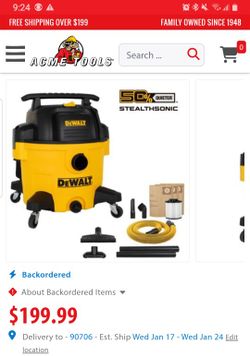 9 Gallon Wet Dry Dewalt Vacuum