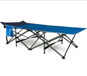 Folding Camping Cot with Side Pocket