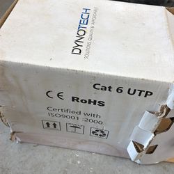 Dynotech Black CAT6 cable - Most of 1000’ box still left