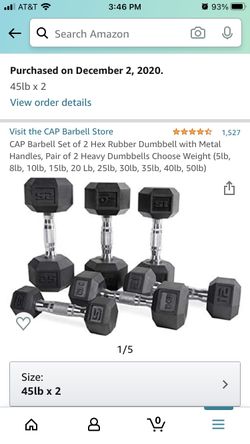 Brand New 45lb Dumbbells