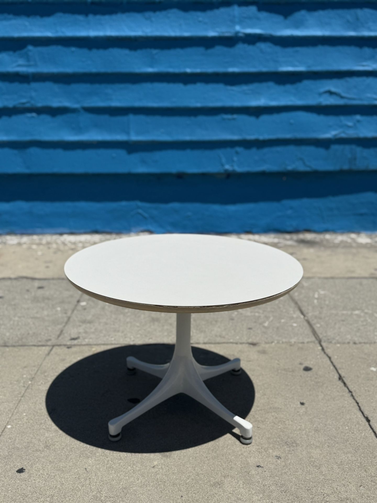 Authentic Pedestal Coffee Table By Herman Miller