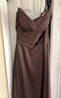 Brown Satin Gown