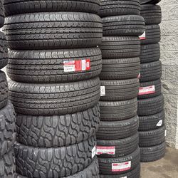 235/75R15 SET OF 4 TIRES WITH INSTALLATION AND BALANCING