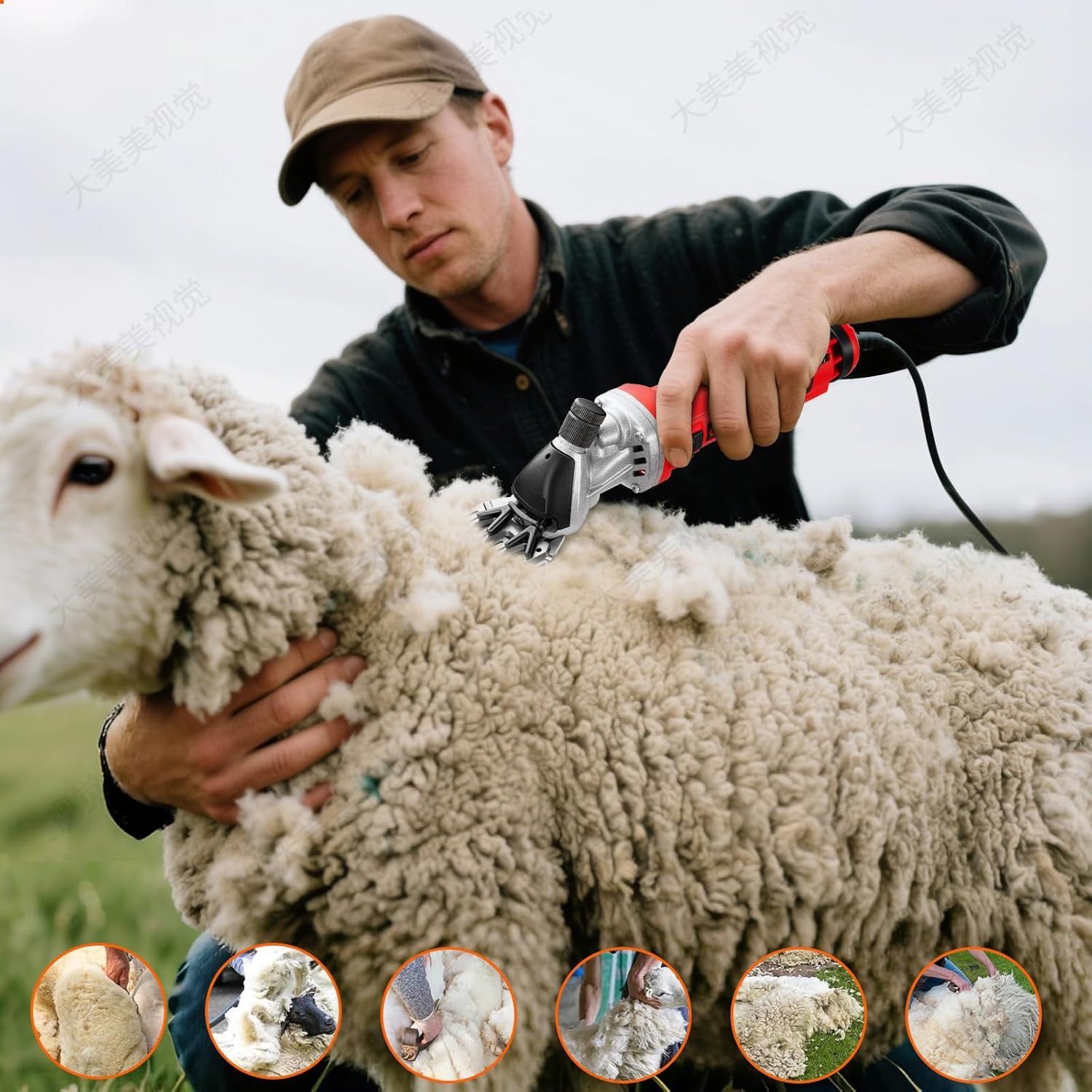 Sheep Shears 600W, Electric Sheep Clippers Professional, Speed