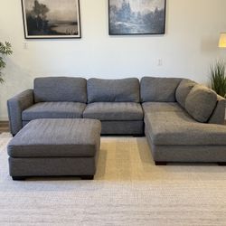 Gray Costco sectional couch Delivery Available 