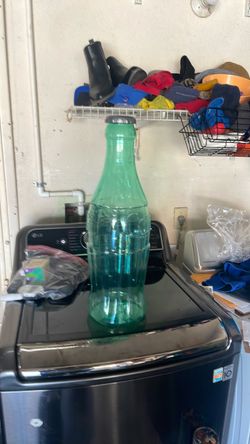 Large coca cola contour bottle bank
