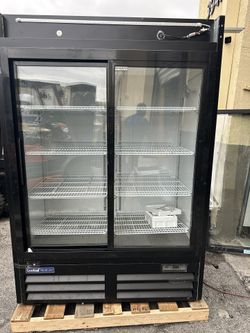 Refrigerator Slide In Two Door Glass