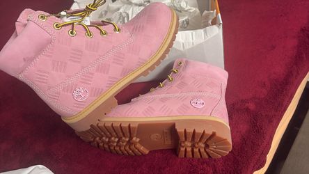 Zapato nuevo TIMBERLAND PREMIUM 6 IN LACE WATERPROOF LT PINK NUCK WITH E