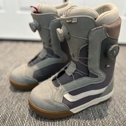 Vans Encore Pro Women’s Snowboard Boots Size 9 (fits 8/8.5) Gray/Marshmallow