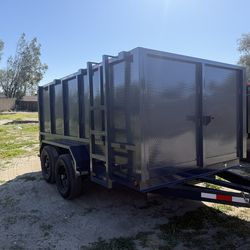 Hydraulic dump trailer