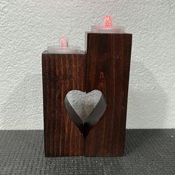 heart tea light