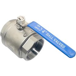 4" 4 in NPT Threaded Full Port Ball Valve Stainless Steel SS 316