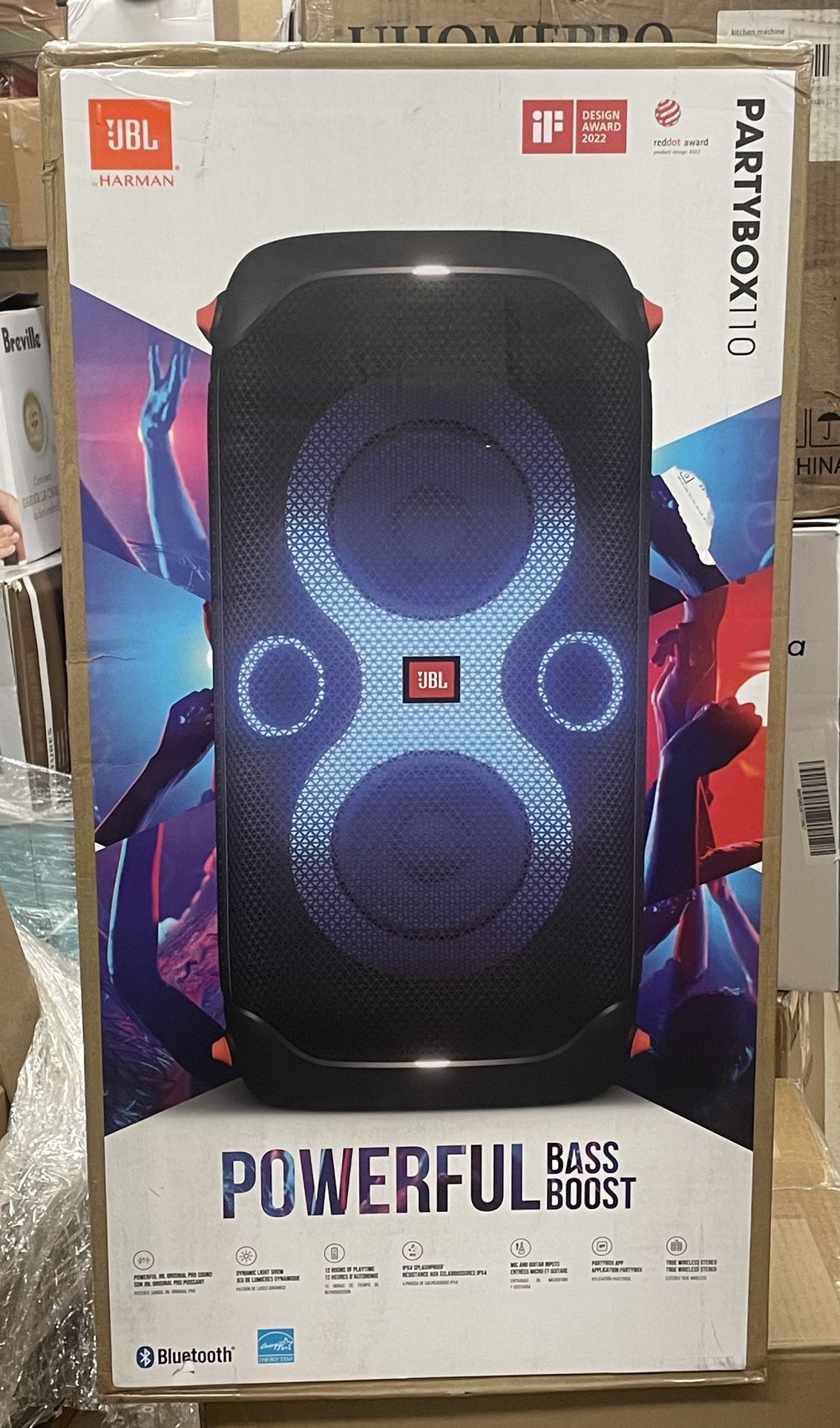 JBL PartyBox 110 Portable Party Bluetooth Speaker