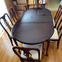 ✨ Classic Wood Dining Set – Elegant, Timeless & Perfect for Any Home! ✨