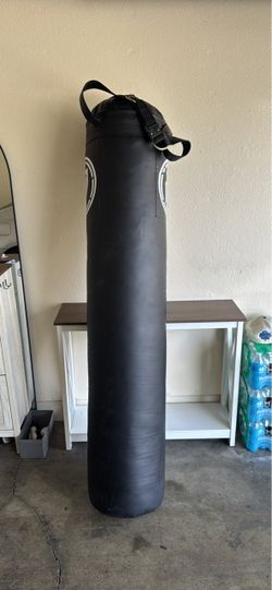 Heavy Punching Bag Black Leather