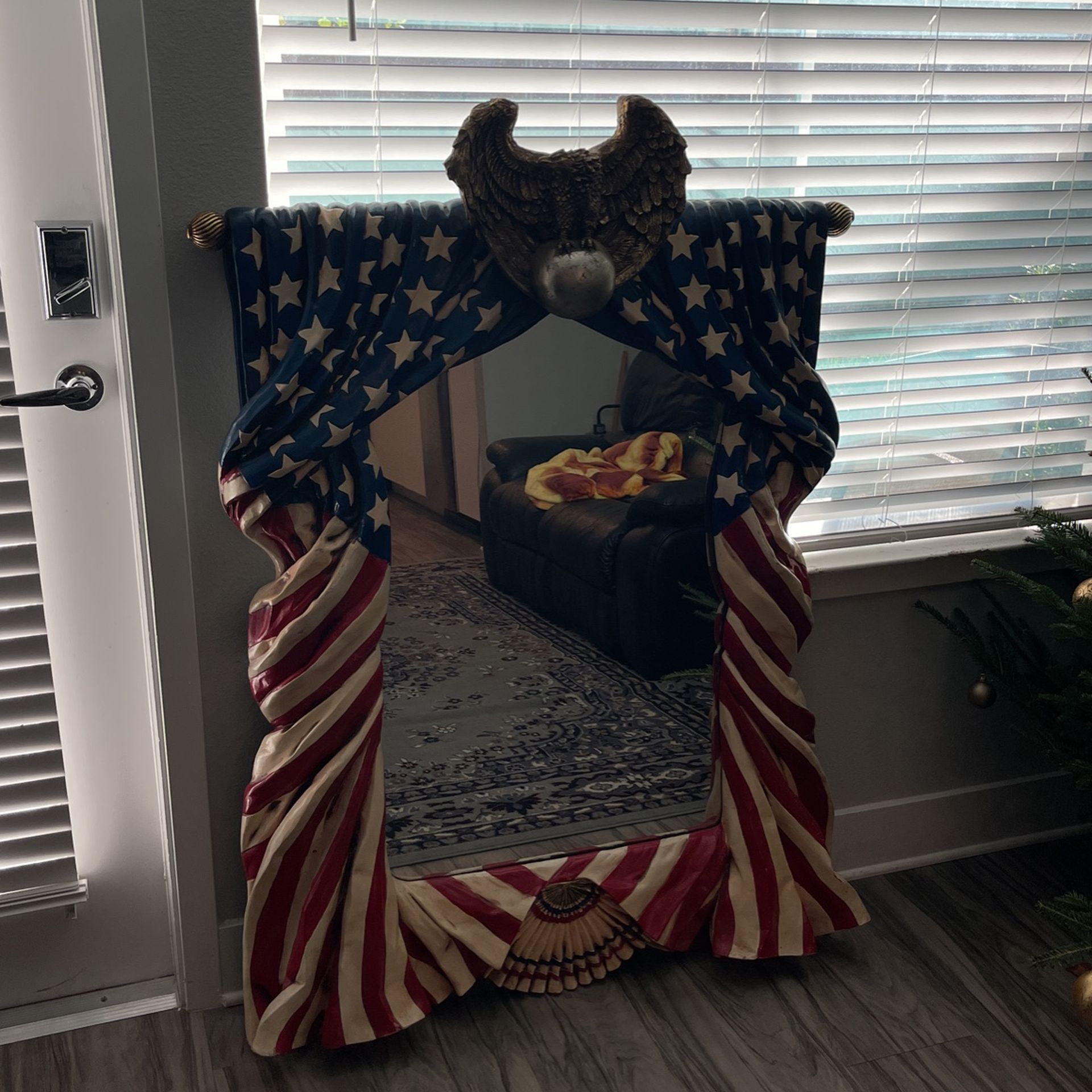 Antique American Flag Mirror