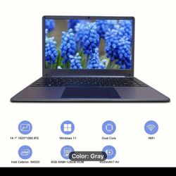 Crelander Laptop Intel Celeron N4020 8+128GB SSD, 14'' 1920*1080 IPS Win11