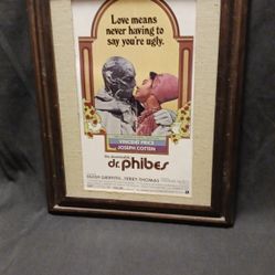 POSTER - DR. PHIBES - LOVE MEANS... FRAMED 