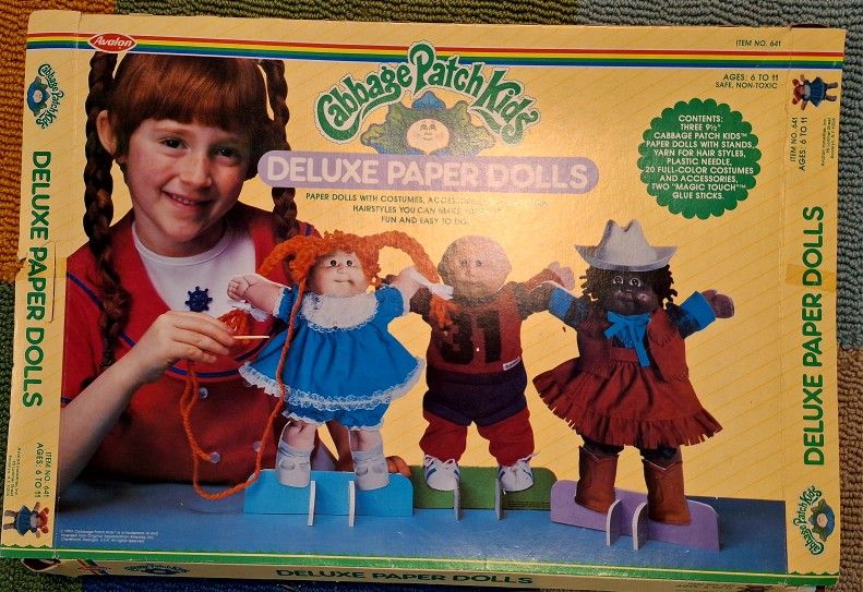 Vintage Cabbage Patch Kids Paper Dolls Kit