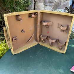 Antique portable bartenders Case