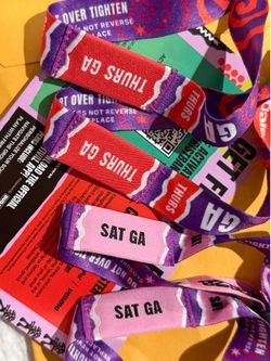 Lollapalooza Wristbands