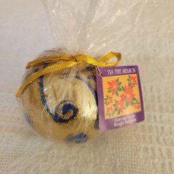 Christmas/Hanukkah Gold & Blue Scented Candle