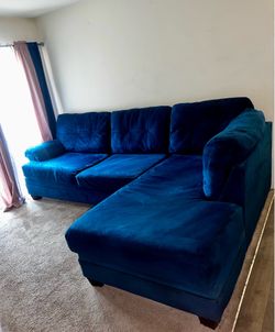 Navy Blue Sectional