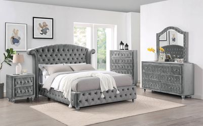 ELLA Grey Bedroom Set - 5PC