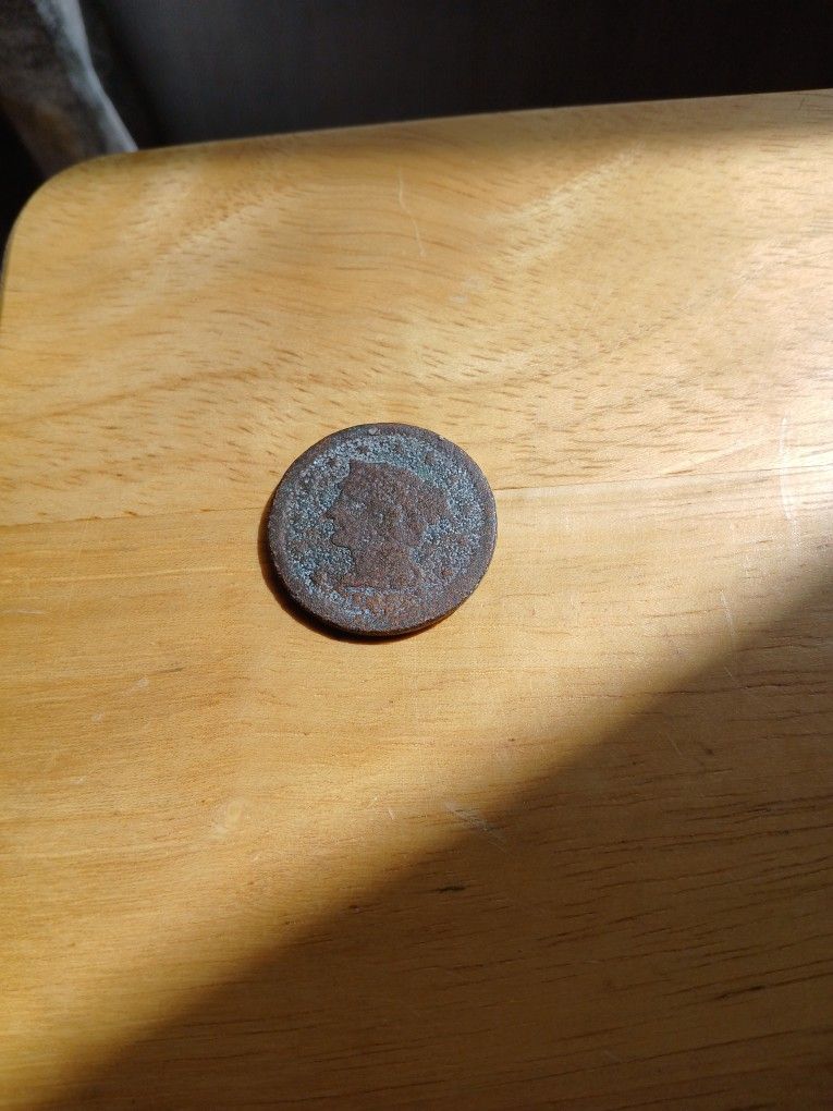 Large Copper Cent Early 1800s With Unreadable Date 