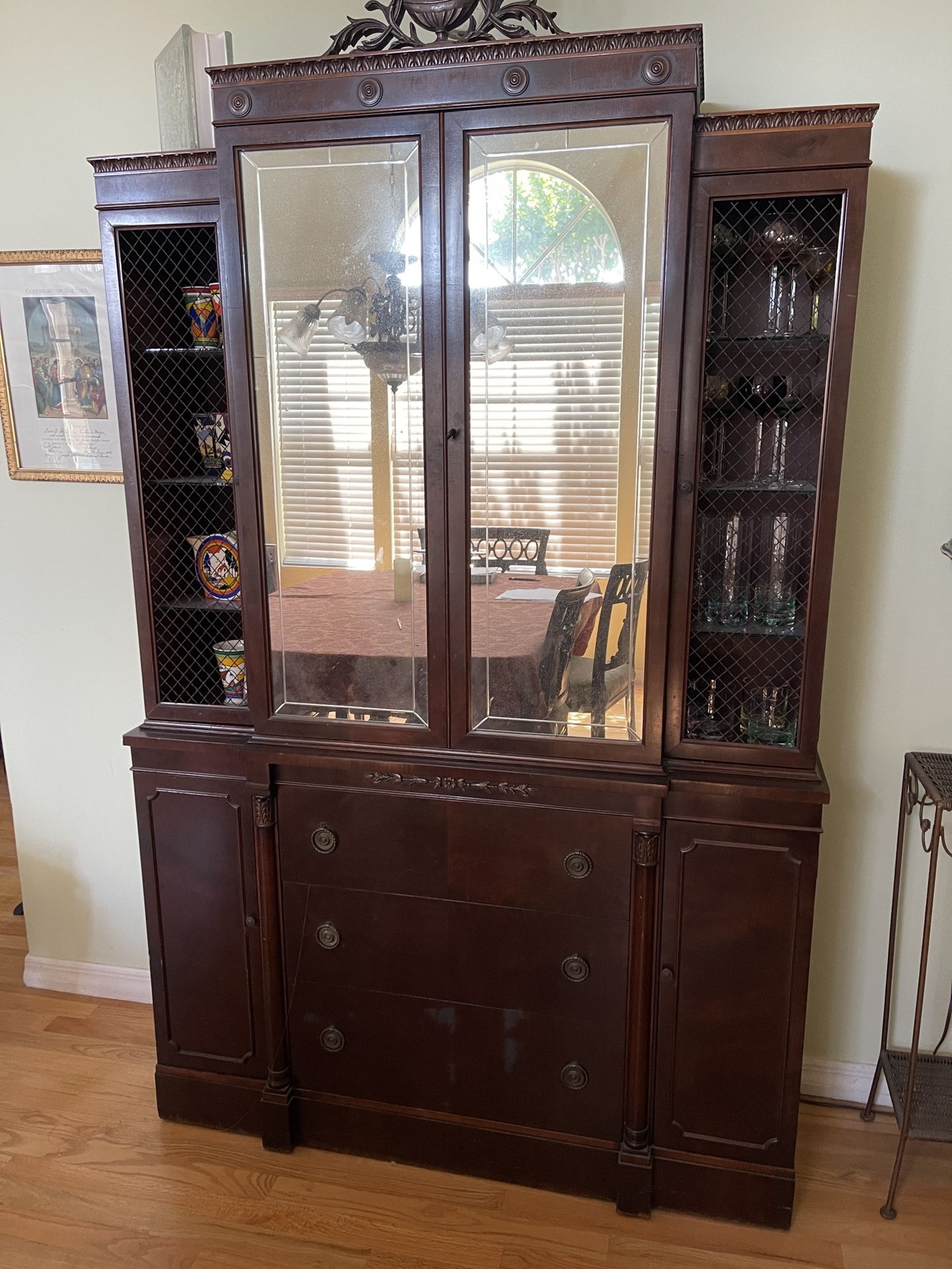 Antique mahogany China Cabinet