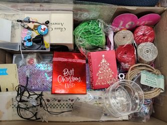 Craft Supplies Box. Miscellaneous Items