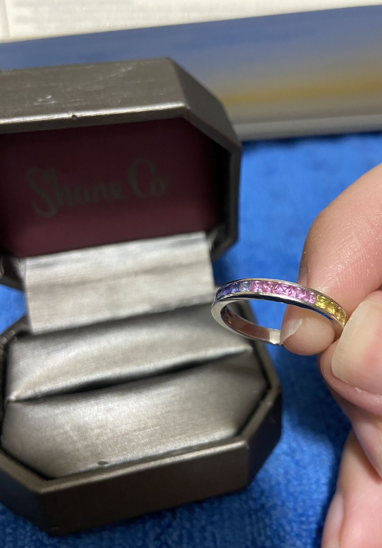 Shane FASHION RING IN 14K WHITE GOLD WITH TWENTY THREE MULTI
