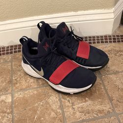 Nike PG 1 ‘USA’ Navy and Red Strap Paul George Basketball Shoes Size 9