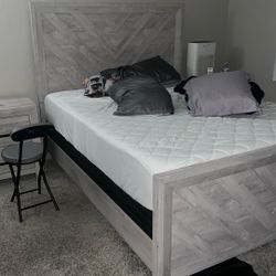 Wooden Queen Bed Frame (No Bed Included)
