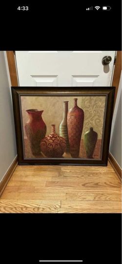 Framed Still Life Vases Wall Art. Brand new
