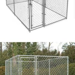 Galvanized Pet Kennel 10ft L x 6ft W x  6ftH