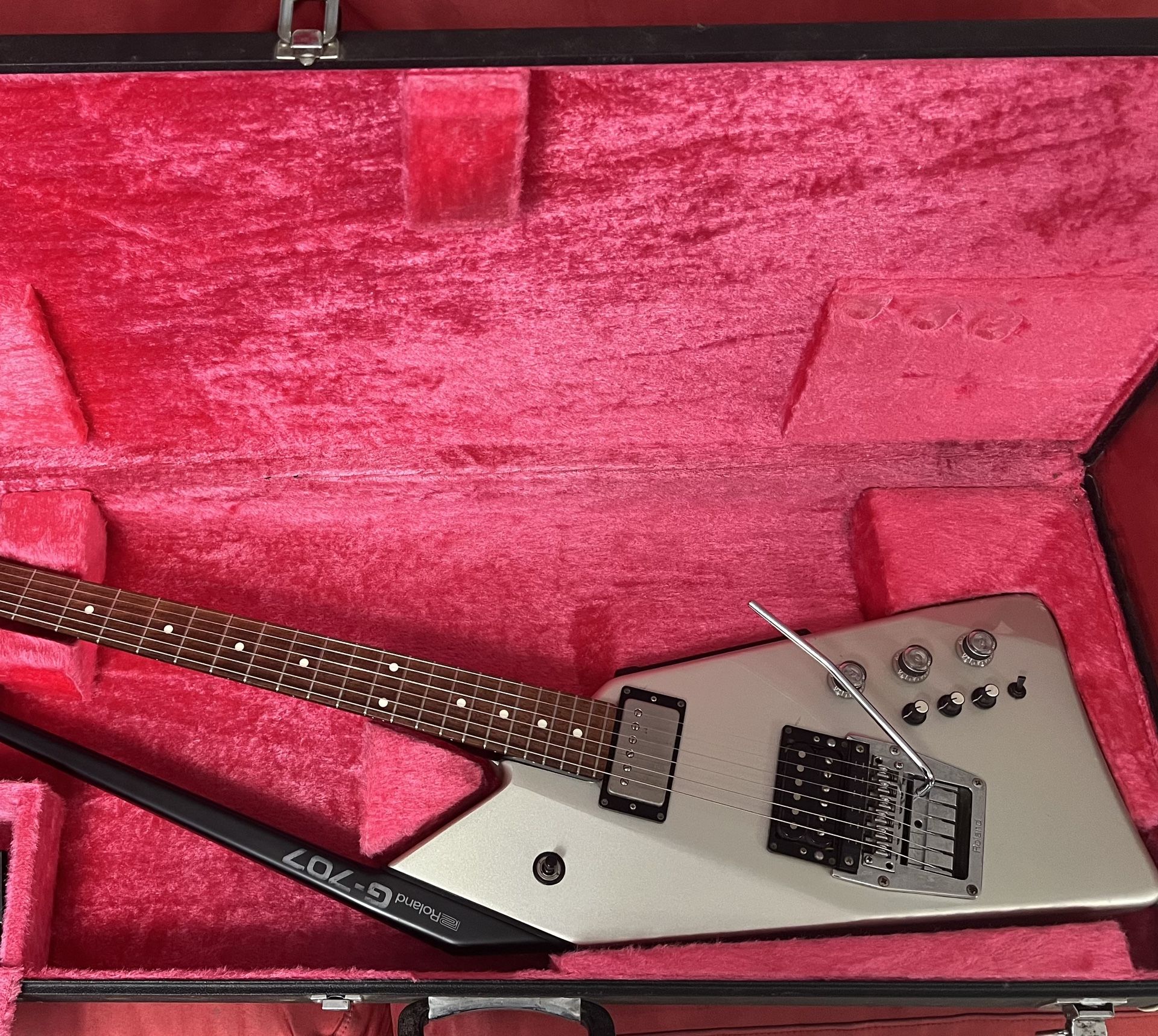 Vintage 80’s Roland G-707 Synth guitar In Original case.