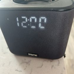 New Ihome  Clock And Speaker Alexa Compatible 