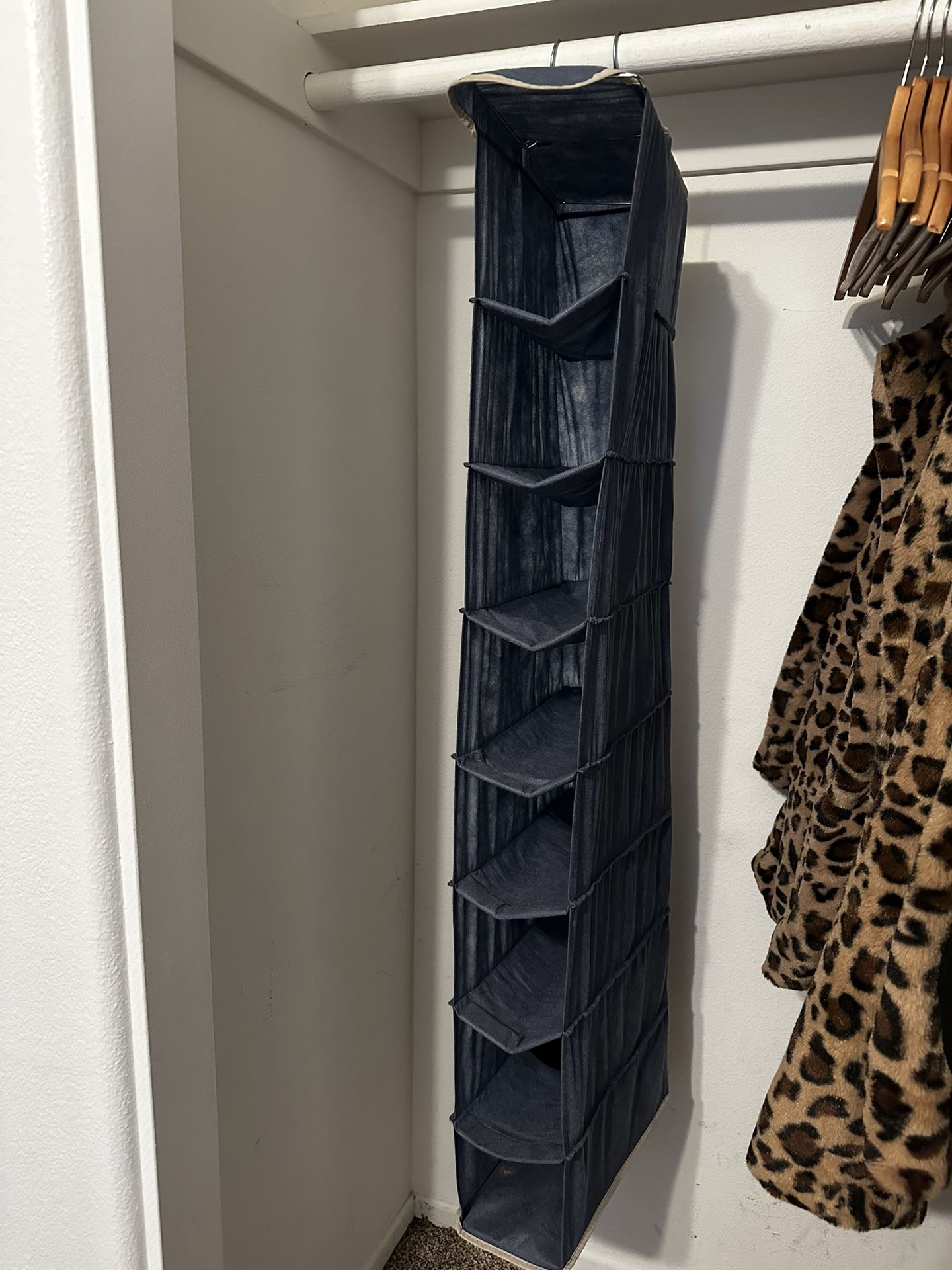 Hanging Shoe Shelves - 8 Section - Closet Organizer
