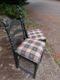6 Dining Room chairs and 2 bar stool chairs $50 a piece