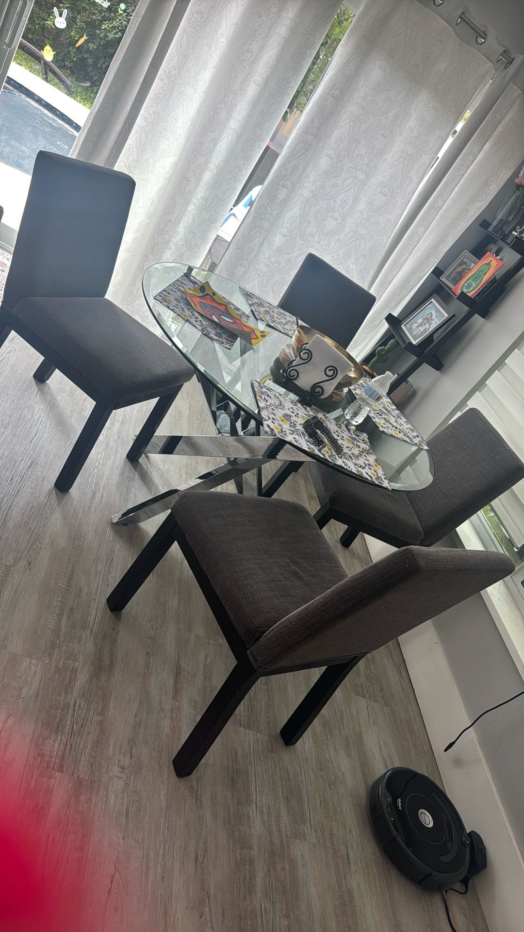 Glass Kitchen Table And Chair Set