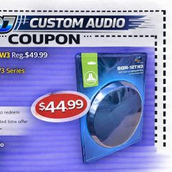 JL Audio SGR-12TW3 Grille Cover For 12TW3 12" Subwoofers TW3 Grille 🚨 Payment Options Available 🚨 No Credit Needed 🚨 