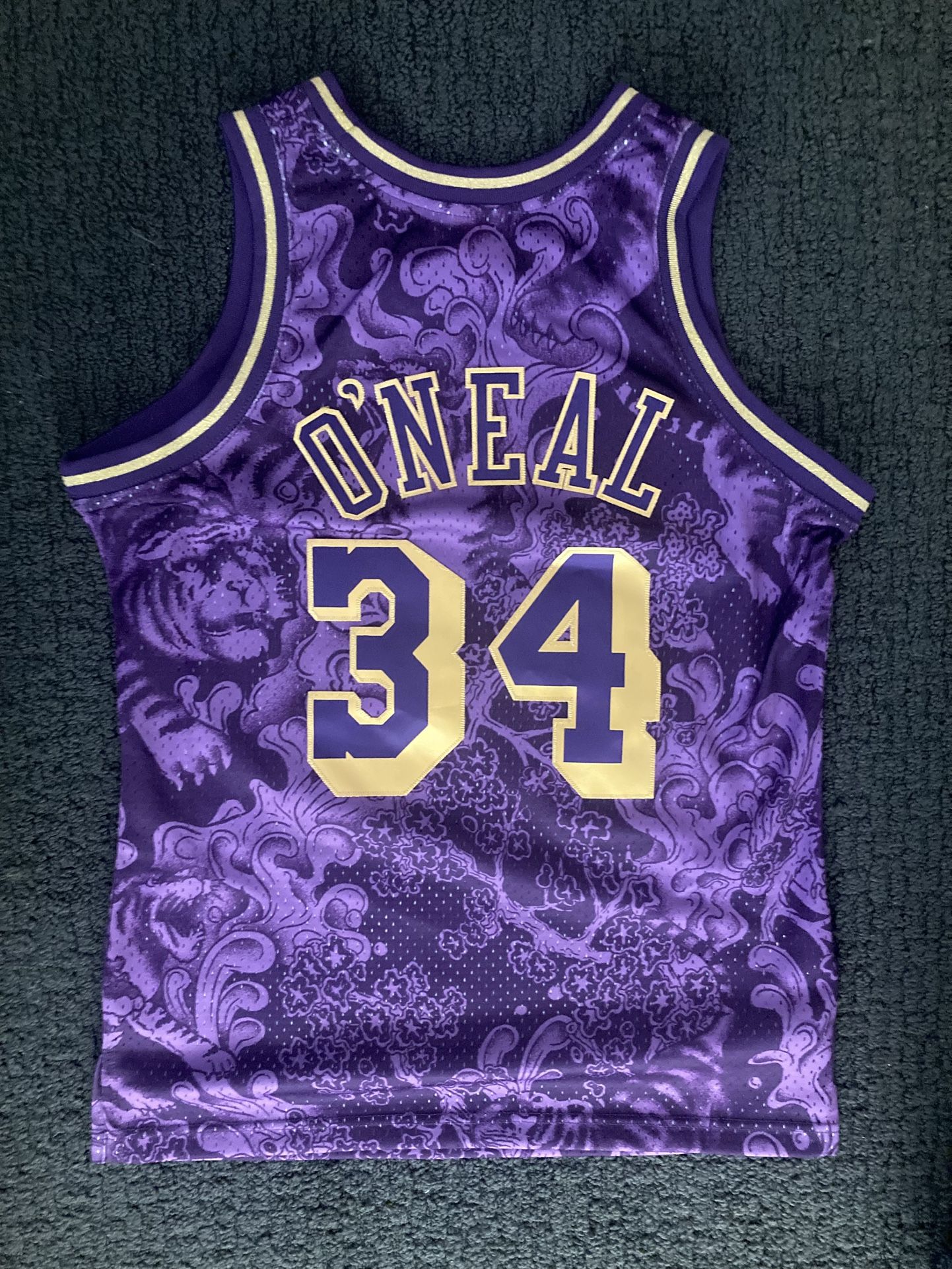 Mitchell And Ness Lakers Shaq Jersey Chinese New Year Size Medium