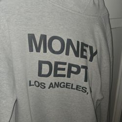 Money Dept Hoodie Gray