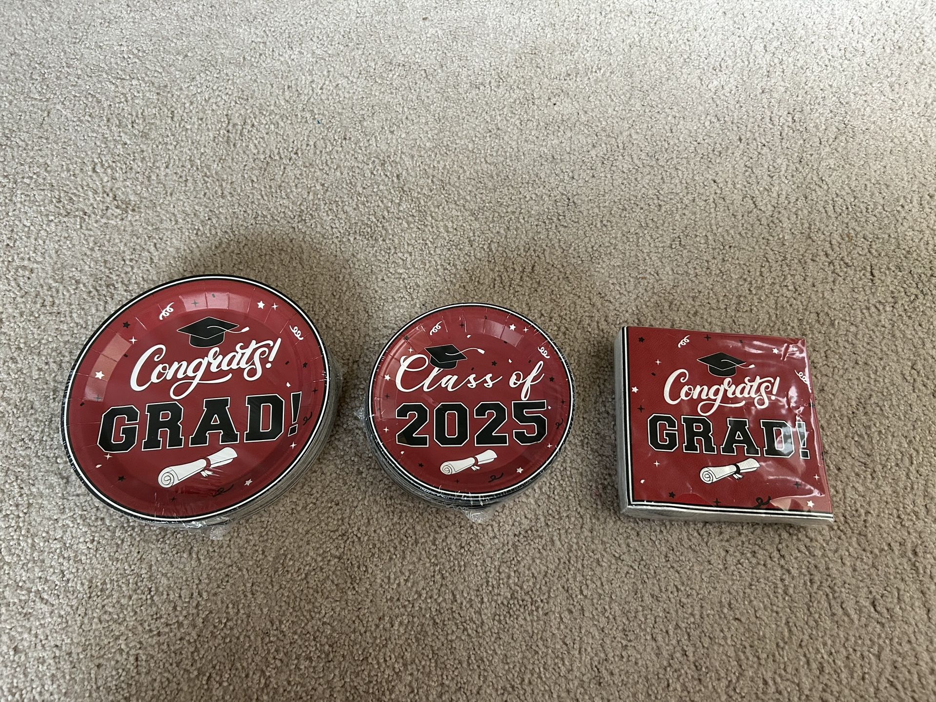 Graduation Plates And Napkins. 