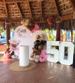 Balloon decoration , backdrops , party decoration , party supplies